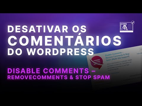 Desativar os Comentários