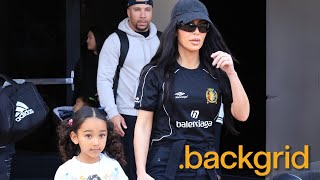 Kim Kardashian brings Chicago to show support for her brother Saint at a basketball game in LA