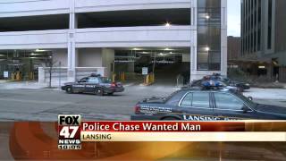 Police Chase Man Through Downtown Lansing