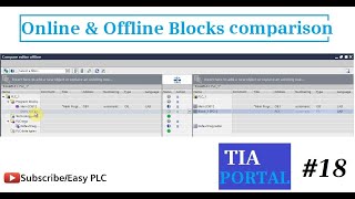How to compare projects in TIA Portal ? PLC lesson #18 for beginners