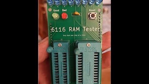 6116 RAM SRAM Memory Tester - Arduino Mega 2560