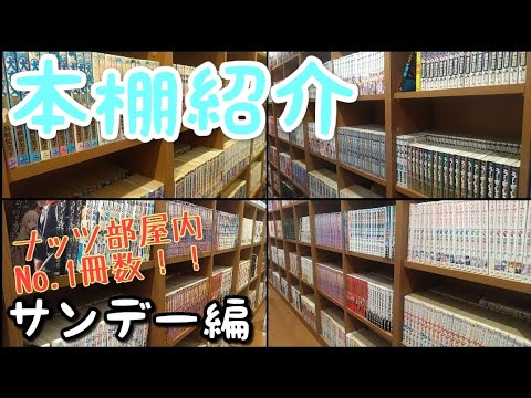 本棚紹介【少年サンデー編】1000冊超えのサンデー専用本棚紹介します！