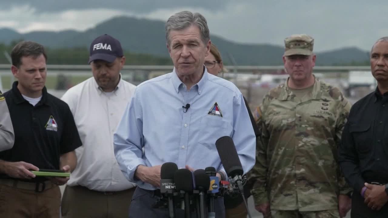 Gov. Roy Cooper, North Carolina leaders give Helene recovery update ...