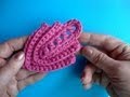 Как вязать листик крючком Урок289 How to crochet leaf