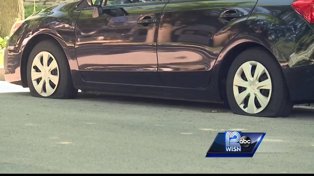 Dozens of tires slashed on vehicles in Brewers Hill neighborhood