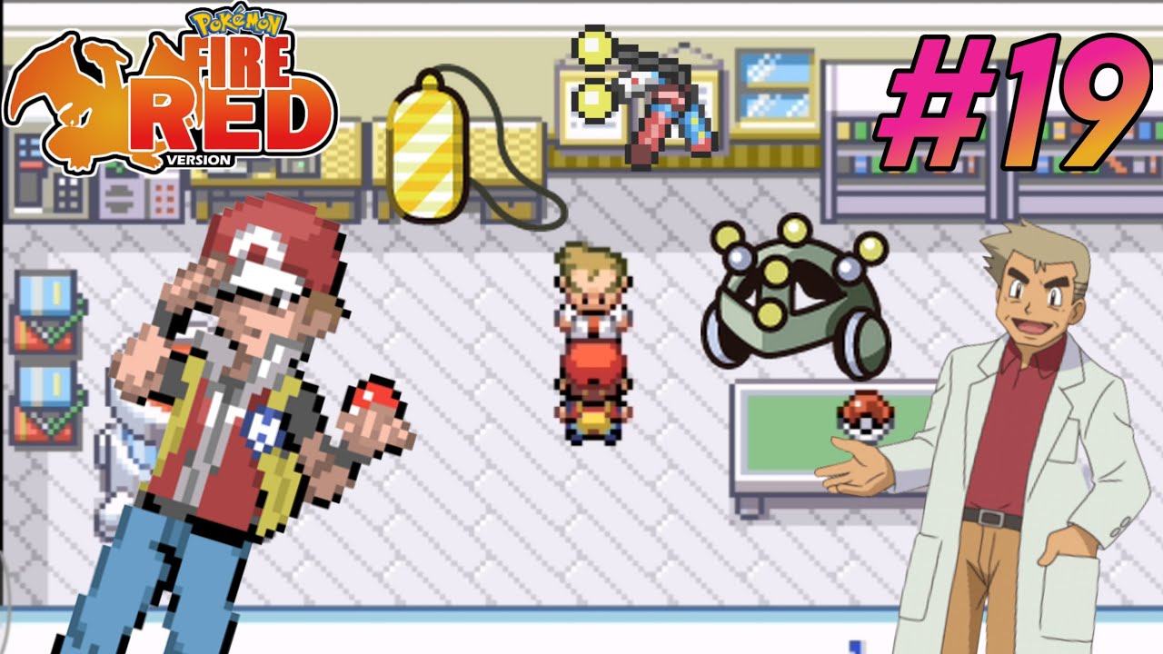 POKEMON FIRE RED PART 19 PROF.OAK AIDES YouTube
