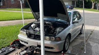 2002 bmw 530i e39 pcv system and coolant hose installation 