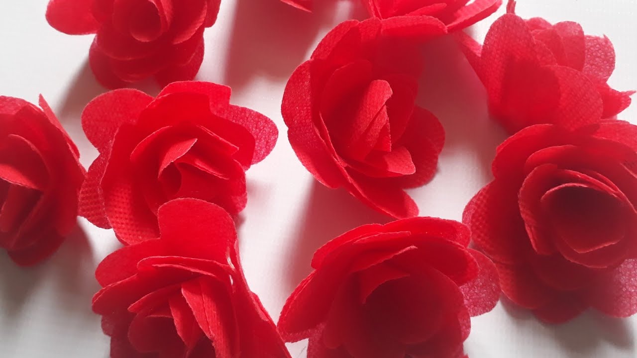 Shopping bags bag flower bag craft idea