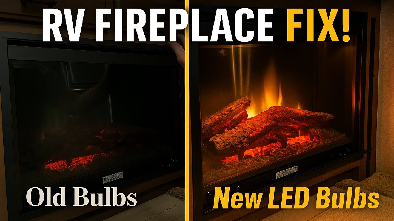 Fireplace Rv Bulb RV Fireplace Bulb Replacement | Easy LED Upgrade for Electric RV ...