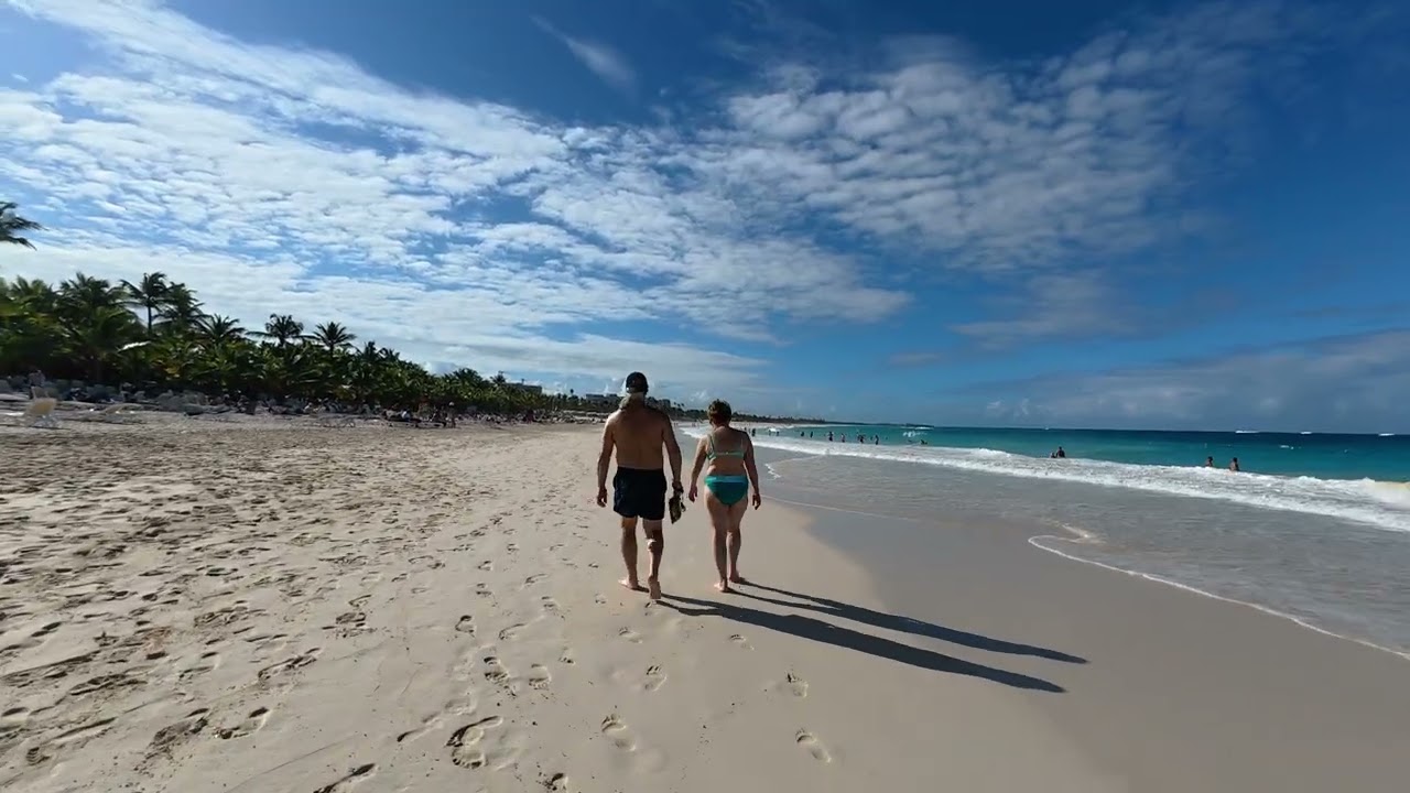 Bavaro Beach walk Punta Cana 4k
