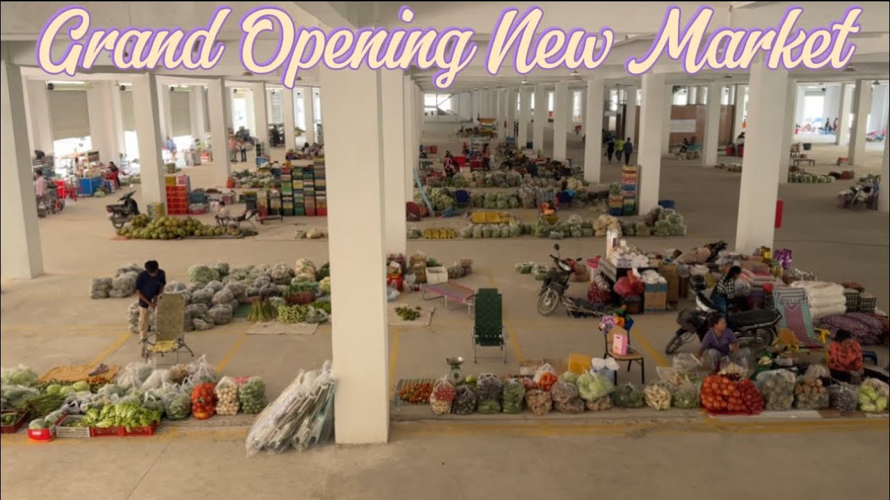 ផ្សារដើមគរថ្មី / Grand Opening New Deum Kor Market in Cambodia 