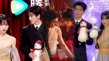 Zhang Linghe and Tian Xiwei appeared together at Tencent event without eye contact and friendly vibe