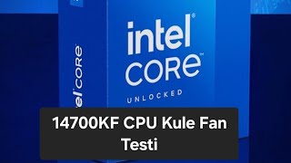 14700Kf Kule Fan Ile Kullanır Ise Ne Olur? Mangal Var...