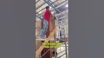 Thi công lam sóng nhựa ốp tường trên hệ khung xương nhà khung sắt cực đơn giản | Lam sóng Haroma