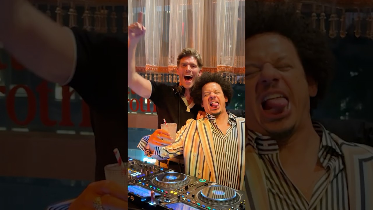 #KyleCooke and #EricAndré behind the decks at the NYC premiere of #LittleBrother
