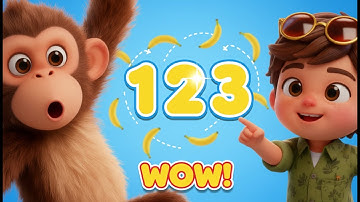“Learn Numbers with Boy & Monkey! 🍌 Counting numbers 1 to 10” | Nursery rhymes for kids