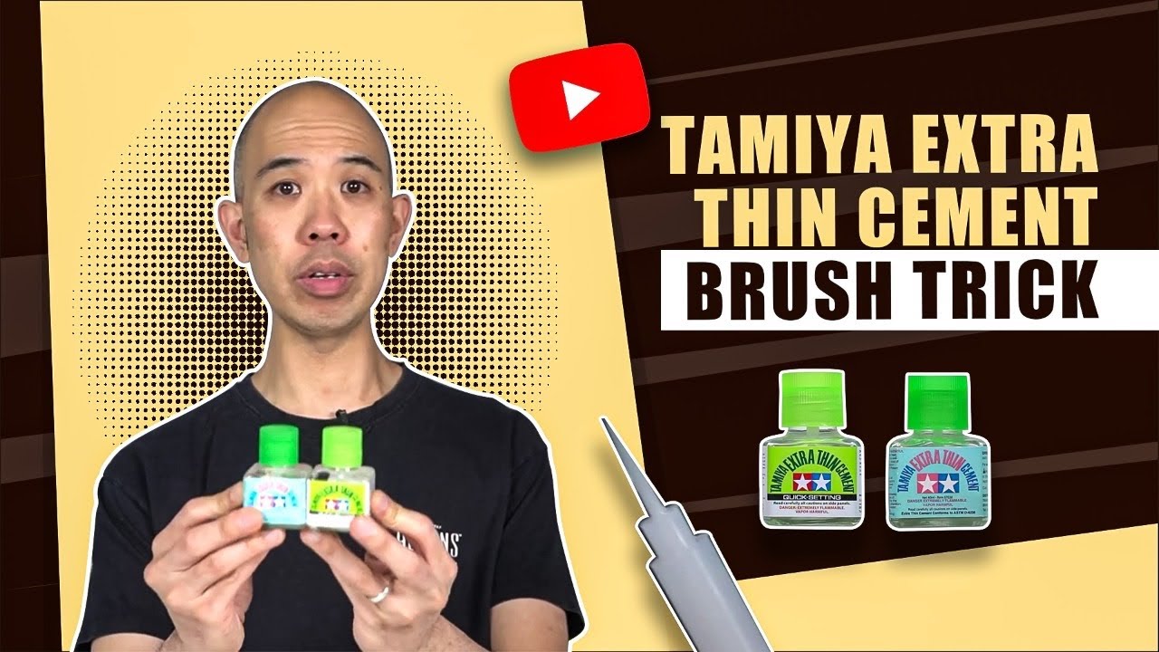 Tamiya, Extra Thin Cement Brush Trick