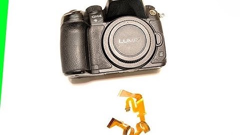 Panasonic GH4 ribbon cable display repair - replacement of flexprint