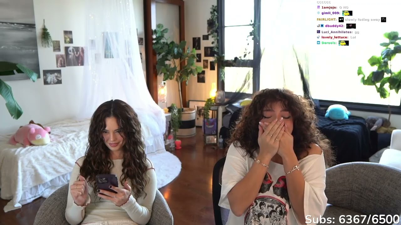 SISATHON with @valkyrae   Curly Hair Day W／ @pokimane Part 11