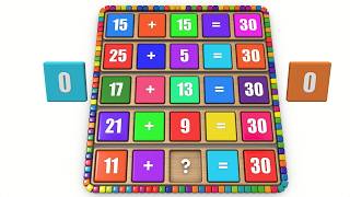Addition math problems for preschoolers  |  Preschool math learning videos