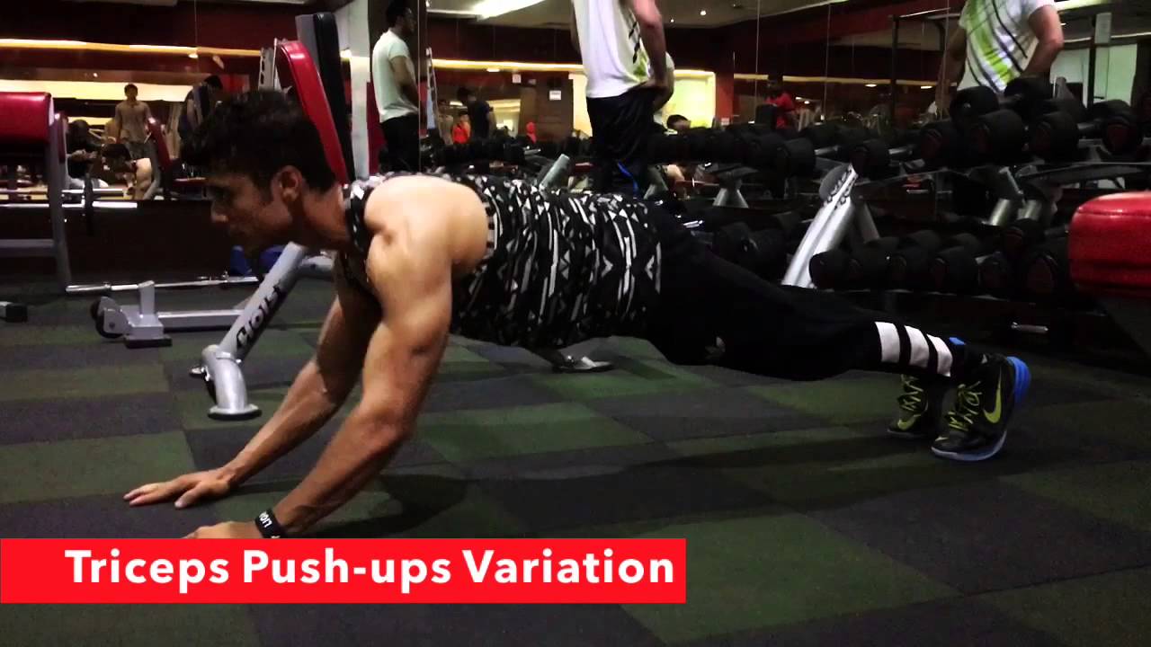 Triceps Pushups Variation