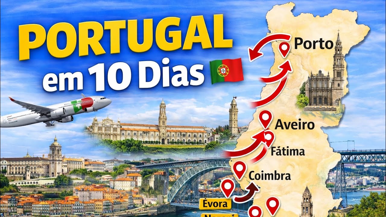 PORTUGAL em 10 Dias 🇵🇹 | Roteiro Completo de Lisboa ao Porto