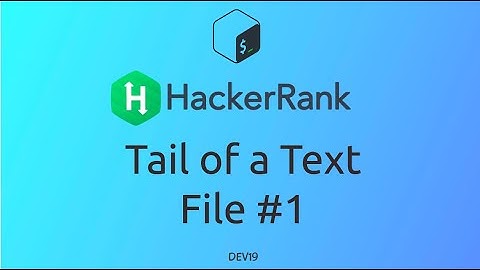 #23 Tail of a Text File #1 | HackerRank Linux Shell #shellscripting #hackerrank #coding  #764