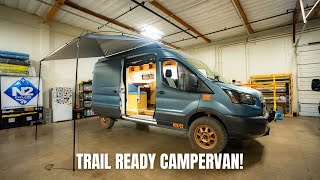 Epic Off-Road Micro Camper Van Tour 🚐 | Unique Wood Build in a Mid-Size Ford Transit!