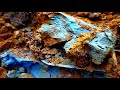 Blue clay with gold silver copper  zinc found while prospecting