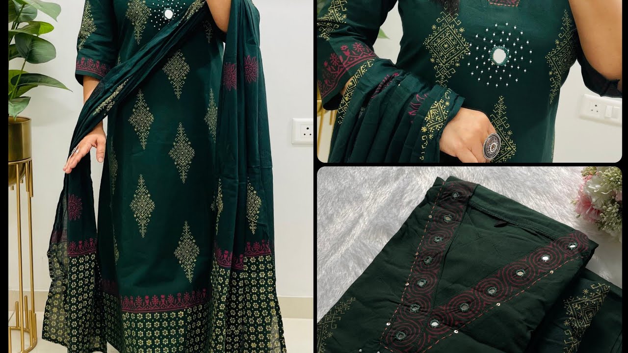 💯 Quality Cotton Churidar Set Summer Special Collections 