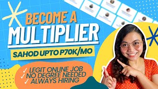 Earn Upto P70k/MO as a Multiplier | NO DEGREE NEEDED! LEGIT ONLINE JOB For PINOYS! Work From Home