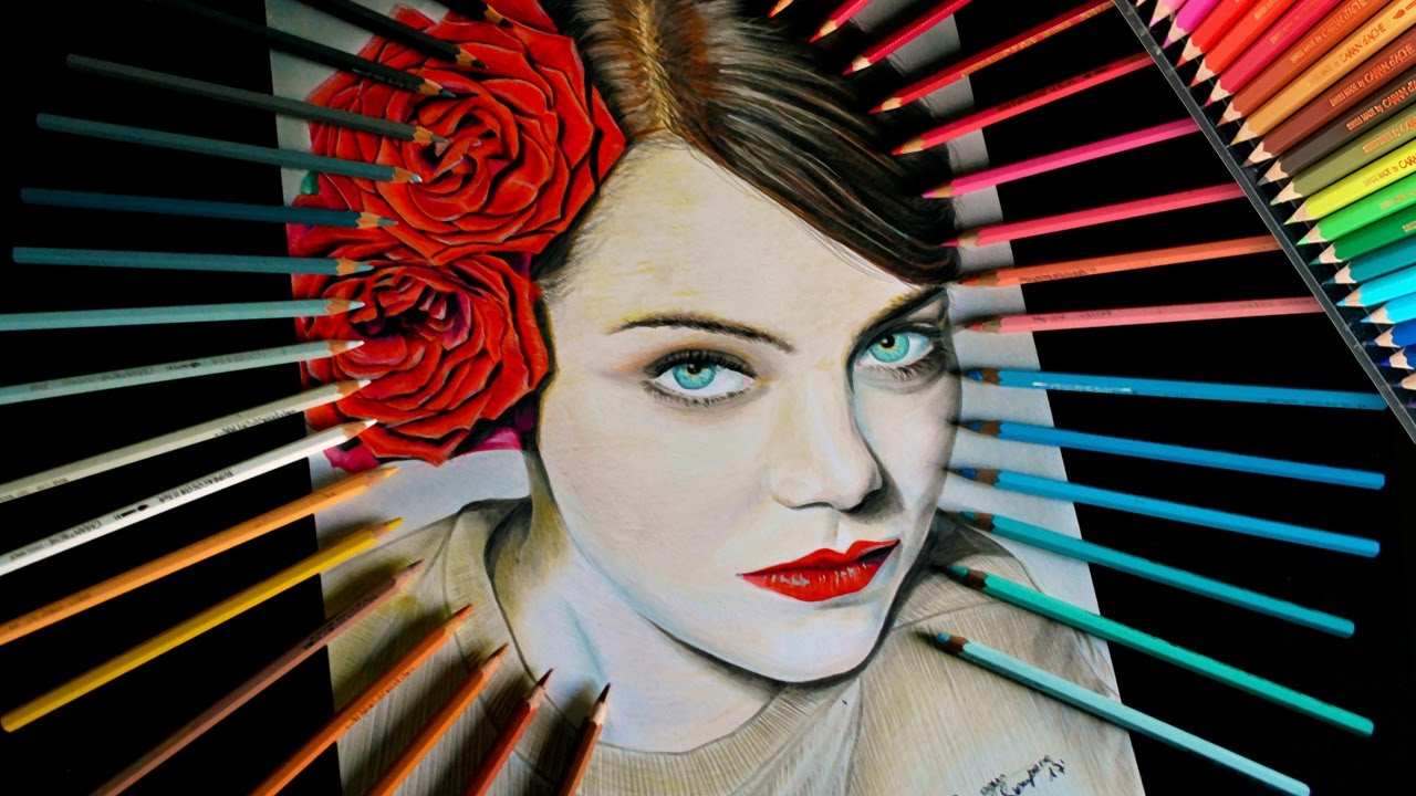 Drawing Emma Stone : La La Land  / lookfishart