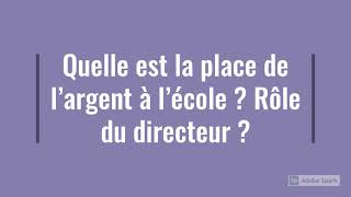 Préparation de l'entretien à la liste d'aptitude à la direction d'école ou au CRPE : Vidéo N°1