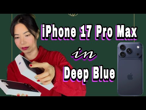 Unboxing iPhone 17 PRO MAX Deep Blue Edition