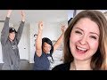 TEACHING MY GRANDMA TIKTOK DANCES - LARRAY REACTION