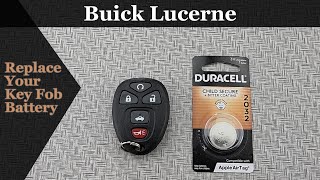 How to DIY Change or Replace a 2006-2011 Buick Lucerne Key Fob Remote Battery