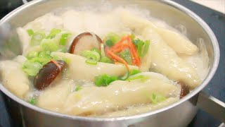 만두 직접 빚어 만둣국 만들기 :: Korean food Recipe Dumping soup
