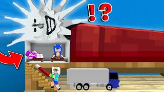 SUNMAN UYURKEN YATAĞINA GİZLİ EV YAPIP 99 GECE YAŞADIK 😱 Minecraft