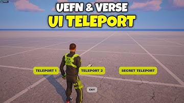 How To Make UI Teleporter in UEFN & Verse