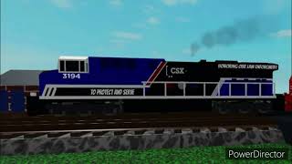Trainz Simulator 3: Burlington Northern SD60M Leads with Hoppers Cars And 3 BN SD70MAC With End DPU!
