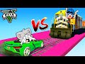 GTA 5: SUPER AUTOS vs TREN 🚆😂