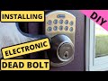 How to Install Kwikset Electronic Dead Bolt. DIY