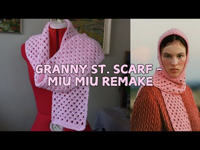 recreating the crochet miu miu FW21 collection ♡ DIY - YouTube