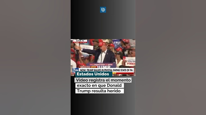 Video registra el momento exacto en que Donald Trump resulta herido