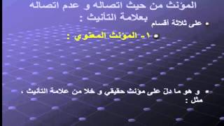 المؤنث الحقيقي والمجازي