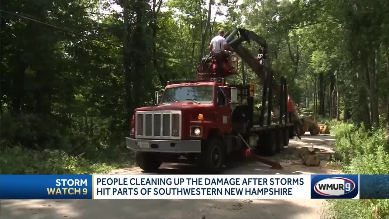 manchester united Crews clean up storm damage in southwestern NH