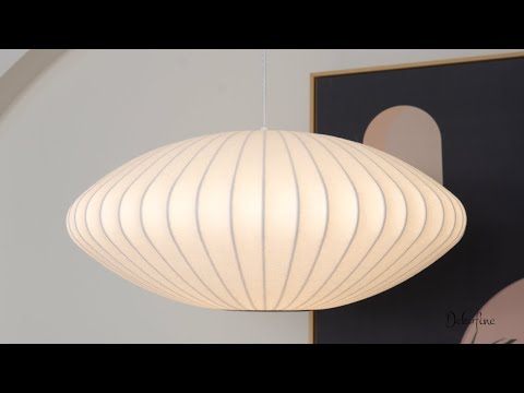 Akari Oval Pendant Swag Light 19.7"