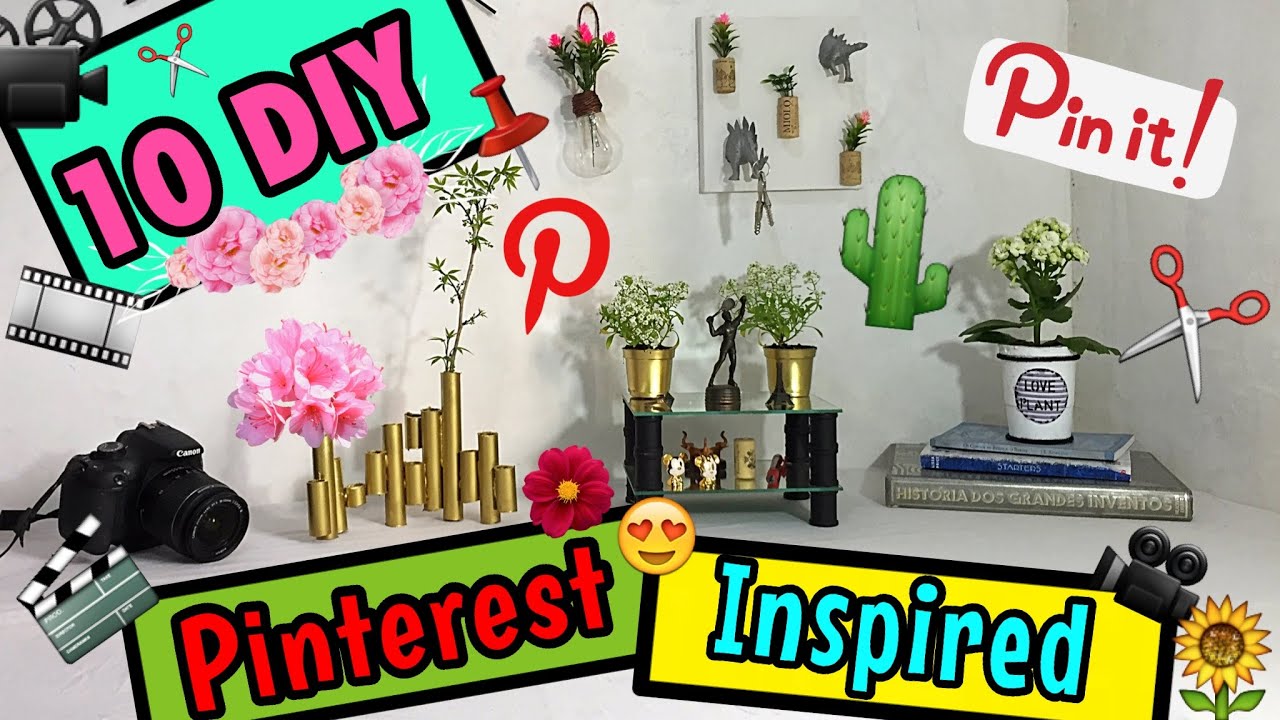 10 DIY Decoração Pinterest - Eduardo Wizard .Ft Bárbara Deschamps