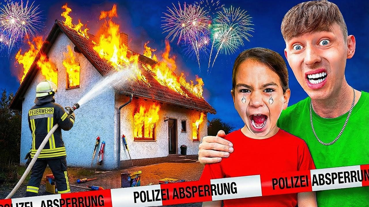 KLEINER JUNGE SEIN HAUS BRENNT DURCH SILVESTER-RAKETE!😱
