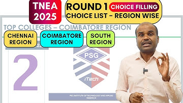 🔴TNEA 2025 | Round 1 Choice Filling | Choice List Preparation | 40+ TOP Colleges | All Regions